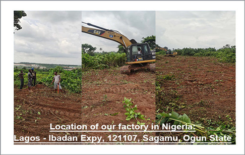 Nhà máy Nigeria của HENAN DOING MACHINERY NIG. LTD đang được xây dựng