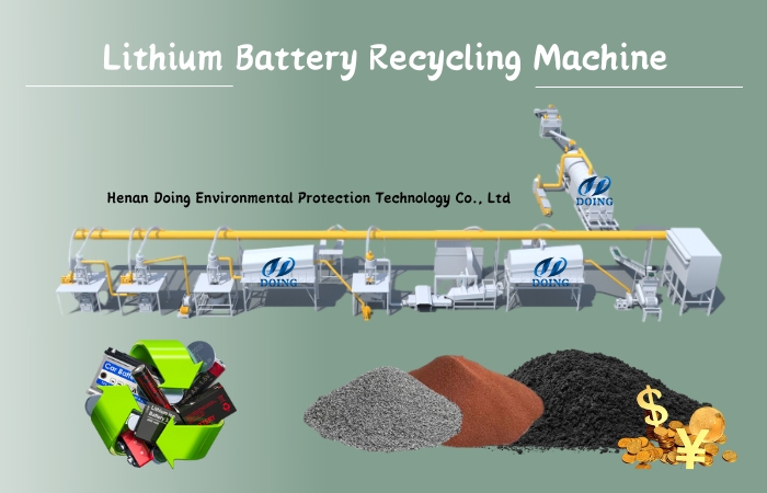 thiết bị tái chế pin lithium