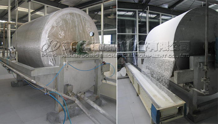 Máy tinh bột khoai lang chạy êm