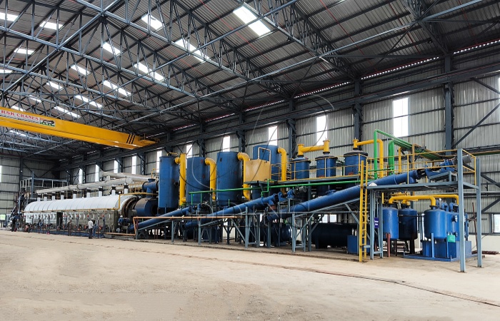 Máy nhiệt phân cao su hoàn toàn liên tục DOING 50TPD đã được lắp đặt tại Ấn Độ Máy nhiệt phân cao su hoàn toàn liên tục DOING