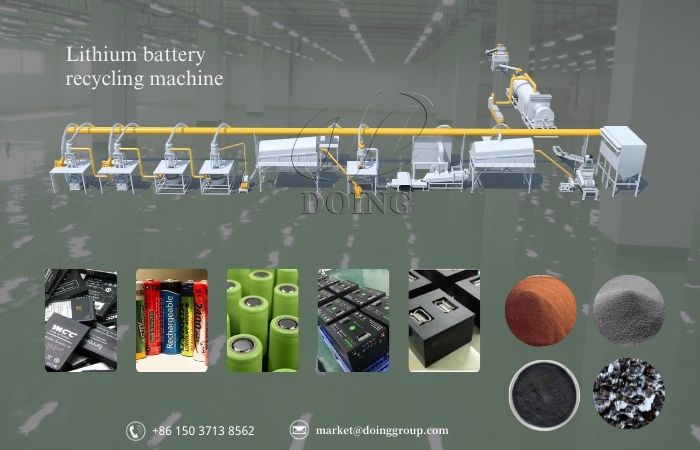 Thiết bị tái chế pin lithium