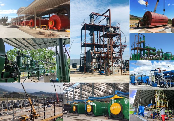 Nhà máy chưng cất nhiệt phân nhựa lốp xe