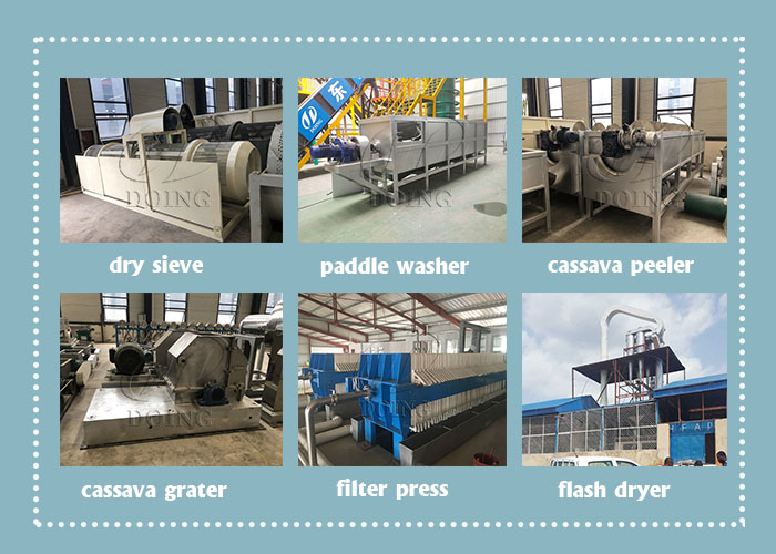 Máy sản xuất bột sắn Thiết bị sản xuất bột sắn