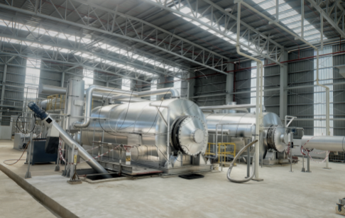 DOING Lắp đặt hai bộ nhà máy nhiệt phân bùn dầu bán liên tục 10 tấn tại Malaysia