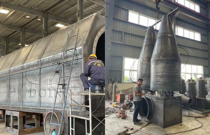 Máy sản xuất than sinh học bằng phương pháp nhiệt phân