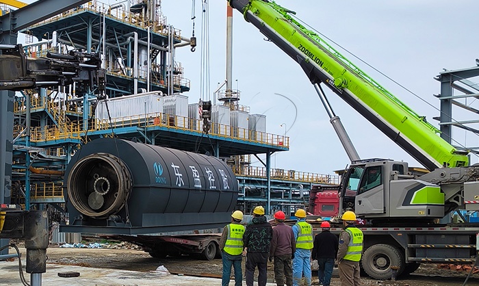 Địa điểm lắp đặt thiết bị nhiệt phân bùn dầu tại Trung Quốc Thiết bị nhiệt phân bùn dầu DOING