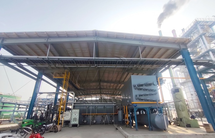 Địa điểm lắp đặt thiết bị nhiệt phân bùn dầu tại Trung Quốc Thiết bị nhiệt phân bùn dầu DOING