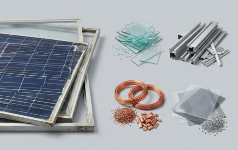 Những vật liệu nào được thu hồi từ quá trình tái chế tấm pin quang điện?