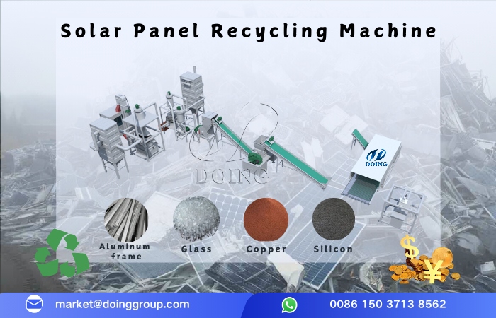 Vật liệu tái chế từ tấm pin năng lượng mặt trời