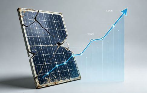 Tại sao thị trường tái chế tấm pin năng lượng mặt trời lại tăng trưởng nhanh chóng?